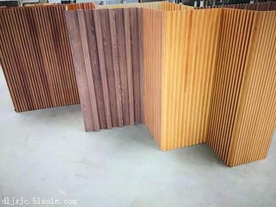 公司大堂背景墙生态木纹长城板