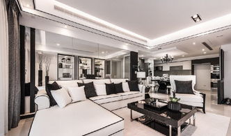 极致黑白 珈禄装饰设计案例 土巴兔上海装修网